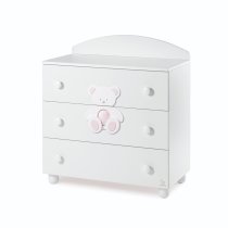  - Детски скрин Italbaby Plush, Бутикова колекция, три чекмеджета, буково дърво масив - 2