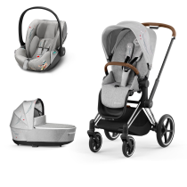 Καρότσι Cybex Priam 4.0 Koi Crystallized 3 σε 1 με πορτ-μπεμπέ και κάθισμα αυτοκινήτου Cloud Z2 i-Size