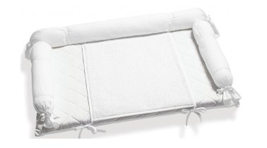 Accesoriu textil de infasat pentru comoda Italbaby Gina, bumbac moale, lavabil - Bianco