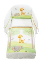 Σετ κλινοσκεπασμάτων Pony Italbaby Gina, Trendy collection, τέσσερα τεμάχια, φτιαγμένα από βαμβάκι