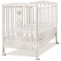 Παιδικό κρεβάτι Italbaby Baby Re, συλλογή Trendy, κατασκευασμένο από μασίφ ξύλο οξιάς, ανθεκτικό