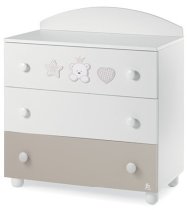  - Детски скрин Italbaby Baby Re, колекция Trendy, три чекмеджета, буково дърво масив - 2