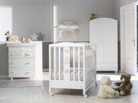  - Сенник с воал за кошара ItalBaby Baby Re, бродиран - Tortora - 2