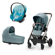 Бебешки колички / Колички 3 в 1 - Детска количка 3 в 1 Balios S Lux, ново издание, с кош и кора за кола Aton S2 - 1