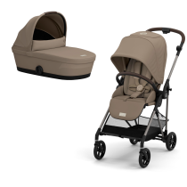 Бебешки колички - Детска количка Cybex Melio 2 в 1, ново издание, ултра лека, с кош - 1