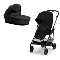  - Детска количка Cybex Melio Carbon 2 в 1, ново издание, ултра лека, с кош за носене - 1