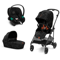 Παιδικό καρότσι Cybex Melio Street 3 σε 1, νέα έκδοση, εξαιρετικά ελαφρύ, με πορτμπαγκάζ και κέλυφος Aton S2