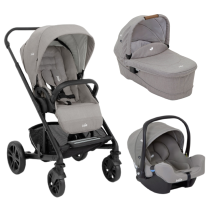 Бебешки колички - Детска количка 3 в 1 Joie Chrome, гъвкава, с кош и черупка i-Snug - 1