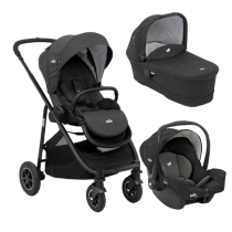 Бебешки колички - Детска количка 3 в 1 Joie Versatrax, просторна, гъвкава, с количка и черупка Gemm - 2