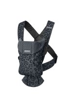 Бебеноски - Кош за новородено BabyBjorn Mini 3D Mesh, с много позиции, Антрацит/Леопард, Лимитирана серия - 2