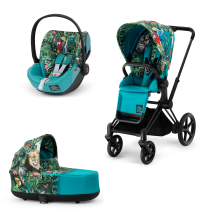 Детска количка 3 в 1 Cybex Priam 3.0 We The Best Blue By Dj Khaled, с кош и кора за кола Cloud Z