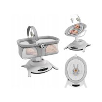 Set balansoar cu landou pentru copii 2 in 1 Lionelo - Bella, rotativ 360°