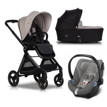 Бебешки колички - Детска количка 3 в 1 Cavoe Osis 2.0 мултифункционална, с кош и кора за кола Cybex Aton 5 - 2