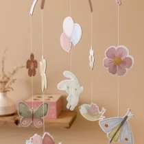 Играчки / Интерактивни играчки - Малка холандска декоративна въртележка, колекция Цветя и пеперуди, изработена от FSC картон - 2