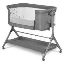 Camera copilului / Patuturi bebe - Patut pentru copii Lionelo - Leonie Plus, co-sleeper, pliabil, Grey Stone - 2