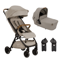 Бебешки колички - Детска количка 2 в 1 Nuna TRVL с кош LYTL и адаптори TRVL - 2