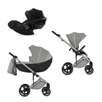 Бебешки колички - Детска количка 3 в 1 Anex Mev, с кош и черупка Cloud G - 1