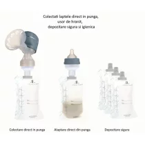 Διατροφή και διατροφή / Θήλαστρα - Lola&Lykke Σακουλάκια Αποθήκευσης Μητρικού Γάλακτος με Αντάπτορα - 10τμχ - 2