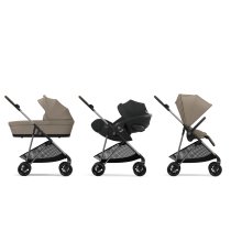 Бебешки колички - Детска количка 3 в 1 Cybex Melio колекция 2024 с кош и кора Cloud G Plus - 1