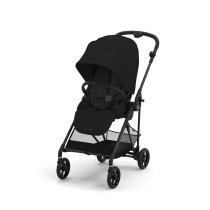 Παιδικά καρότσια - Καρότσι Cybex Melio Carbon 3 σε 1, για παιδιά, έκδοση 2024, με καρότσι και κέλυφος Cloud G Plus, Magic Black - 2