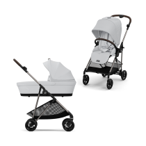 Παιδικά καρότσια - Παιδικό καρότσι Cybex Melio 2 σε 1, με πορτμπαγκάζ, συλλογή 2024 - 2