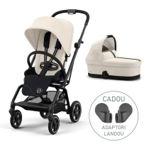Συσκευασία 2 σε 1 Cybex Gold Eezy S Twist+ 2, 360° με καρότσι και προσαρμογείς δώρου