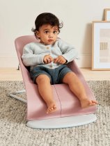 Balansoare copii - Balansoar pentru copii BabyBjorn Bliss cu tesatura matlasata, aspect de petala si bara de jucarii - 2