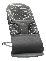 Детска люлка BabyBjorn Bliss Anthracite / Landscape Cotton, Limited Edition