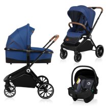 Carucior sport pentru copii Lionelo - Mika 3 in 1, accesorizat, cu landou si scoica