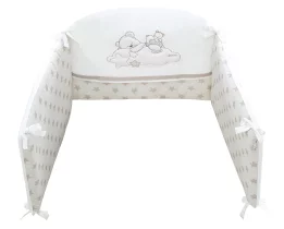 Pereti protectori pentru patut Italbaby Sogni D'oro, colectia Boutique, cu trei laturi