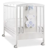 Βρεφική κούνια Italbaby Peluche, συλλογή Boutique, κατασκευασμένη από μασίφ ξύλο οξιάς, άνετη