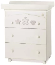  - Детски скрин Italbaby Baby Re, колекция Trendy, три чекмеджета, с матрак и корито - 2