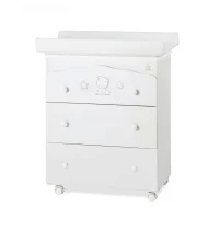  - Italbaby Popstar Dresser Trendy Collection за деца, три чекмеджета, с матрак и корито - 1