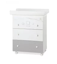  - Italbaby Popstar Dresser Trendy Collection за деца, три чекмеджета, с матрак и корито - 2