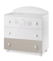  - Детски скрин Italbaby Popstar Trendy Collection с три чекмеджета от букова дървесина - 2