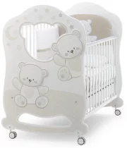 Κούνια Italbaby Oblo Jolie, Trendy Collection για παιδιά, κατασκευασμένη από ξύλο οξιάς