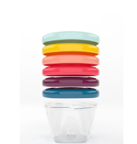 Set 6 recipiente Babymoov, pentru pastrarea hranei, 180 ml