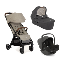 Carucior 3 in 1 pentru copii Joie Pact Pro, cu landou Ramble XL si scoica auto I-SNUG 2