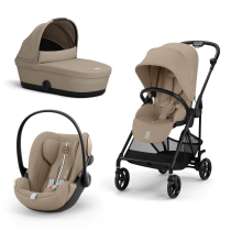 Бебешки колички - Детска количка Cybex Melio Carbon 3 в 1, модерна, с кош за носене и черупка Cloud G Plus - 2