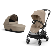 Бебешки колички / Бебешки колички 2 в 1 - Cybex Melio Carbon 2-в-1 детска количка, модерна, с кош за носене - 2