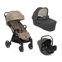 Carucior pentru copii 3 in 1 Joie Parcel LX Signature, cu landou Ramble XL si Scoica auto I-SNUG 2