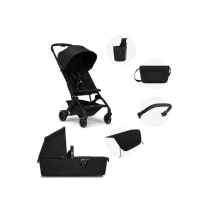 Carucior 2 in 1 pentru copii Joolz Aer+, cu accesorii incluse, Space Black