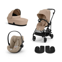 Carucioare copii - Carucior 3 in 1 Cybex Melio Carbon pentru copii, modern, cu landou si scoica Cloud G Plus - 2