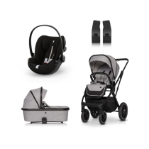 Carucior 3 in 1 pentru copii Cavoe Axo Comfort, cu landou si scoica Cybex Cloud G Plus, Frost