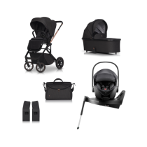Carucioare copii - Carucior 4 in 1 pentru copii Cavoe Moi+, cu scoica Britax Romer Baby Safe PRO, baza Vario si accesorii - 2