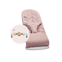 Balansoare copii / Balansoare copii - Balansoar pentru copii BabyBjorn Bliss cu tesatura matlasata, aspect de petala si bara de jucarii - 1