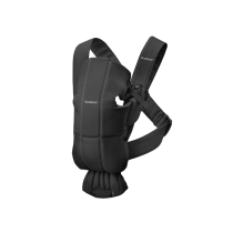 Marsupiu pentru bebelusi BabyBjorn Mini, anatomic, tesatura tricot, Black
