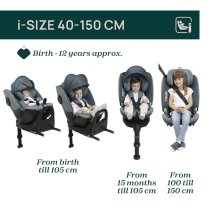 Scaune auto - Scaun auto pentru copii Chicco Bi-Seat i-Size Air, 40-150 cm, rotativ, cu baza - 2