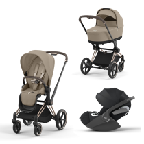  - Carucior 3 in 1 pentru copii Cybex Priam 4.0, cu landou si scoica auto Cloud T Plus - 2