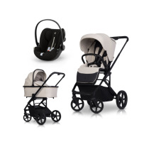 Carucior 3 in 1 pentru copii, Cavoe MOI XL, cu scoica Cybex Cloud G Plus
